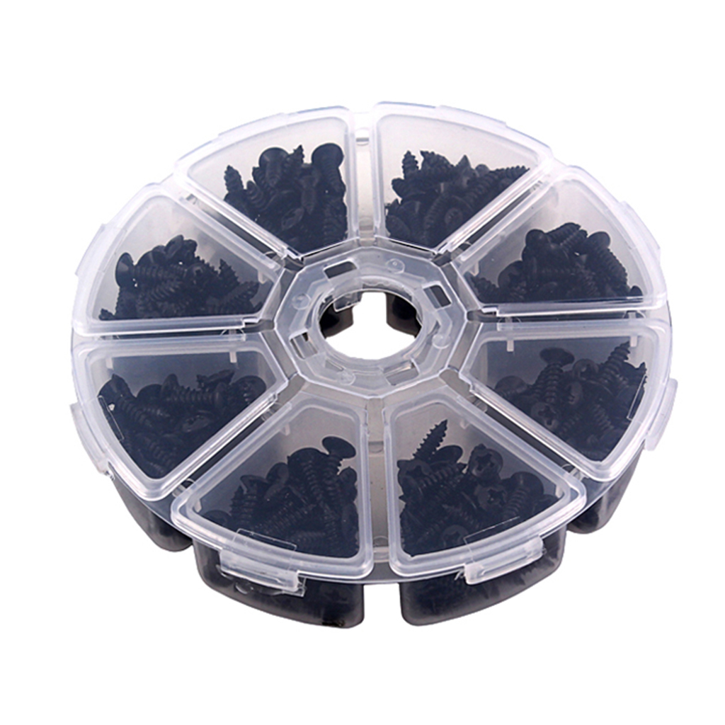 400pcs Black Guitar Pickguard Mounting Screws for Electric Guitar Bass Accs