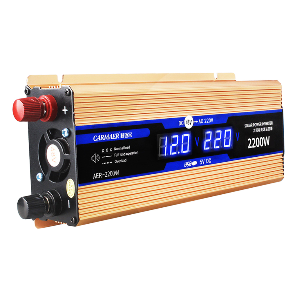 DC12-48V to AC220V Car Power Inverter Converter Adapter for RV Motorhome