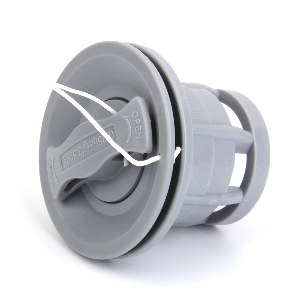 POM Grey Double Seal Air Valve for Inflatable Boat Raft Dinghy Kayak Canoe Dinghy Supply