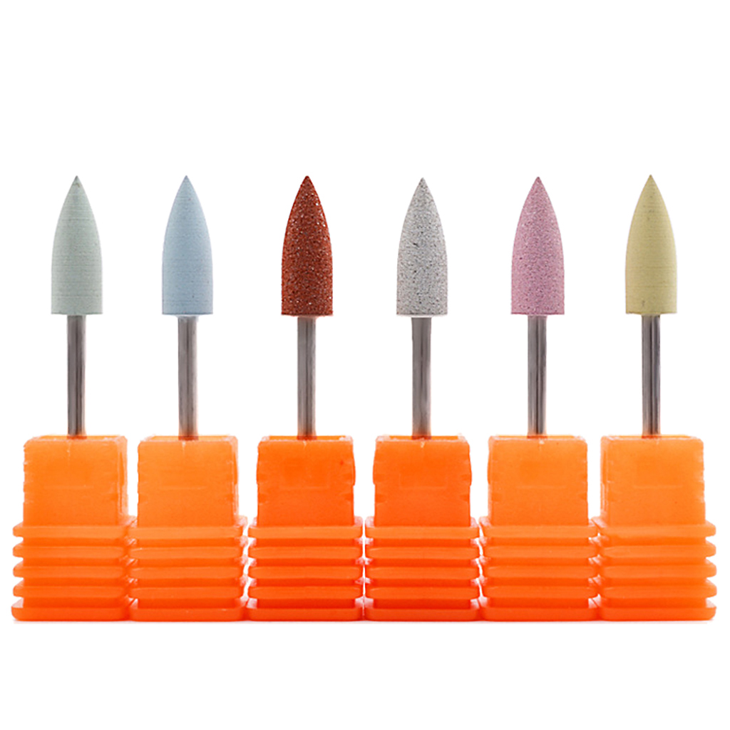 6pcs Art Grinding Silicone Ball Drill Electric Manicure Machine