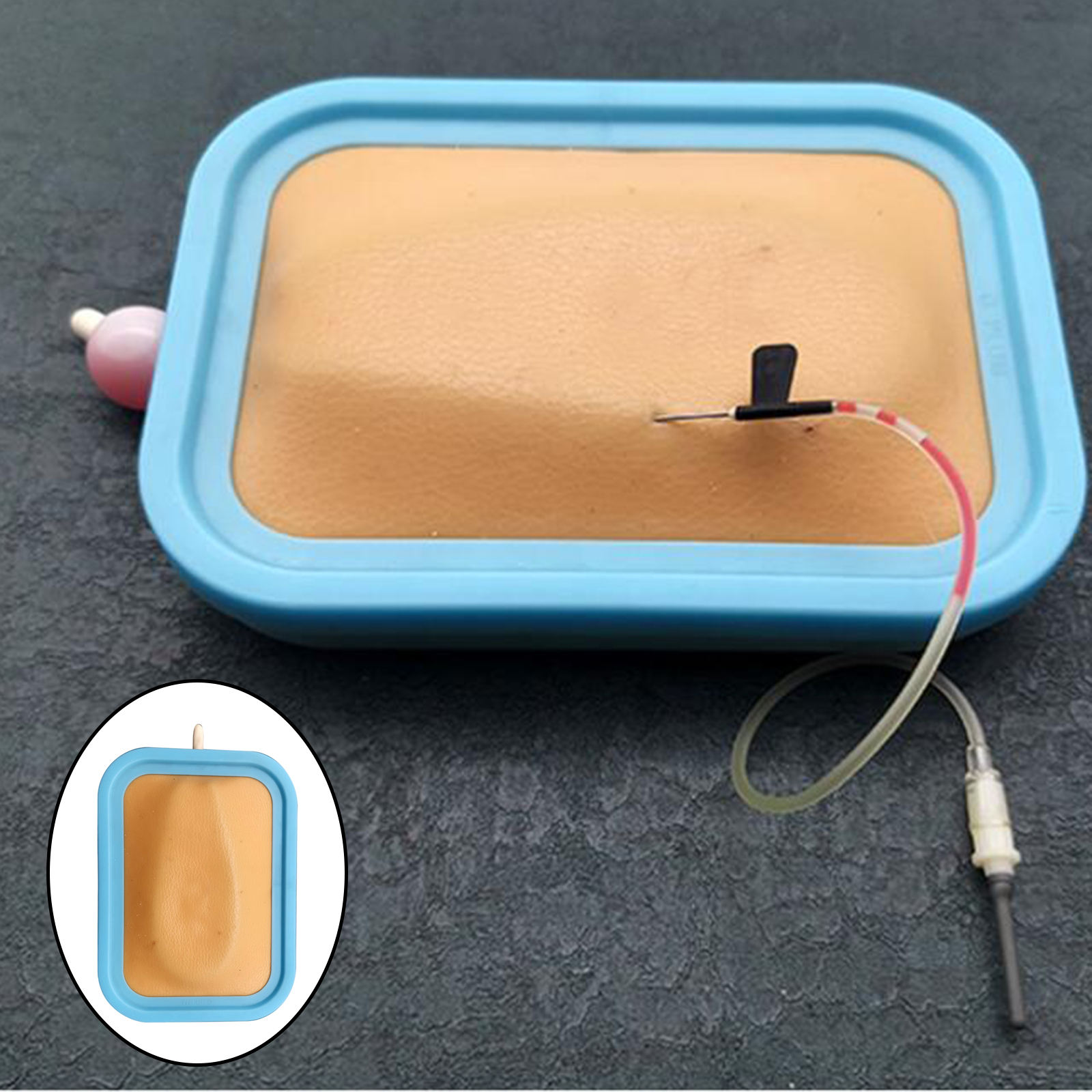 Venipuncture IV Injection Training Pad Silicone Human Skin Suture Training Model Medical Blood Sampling