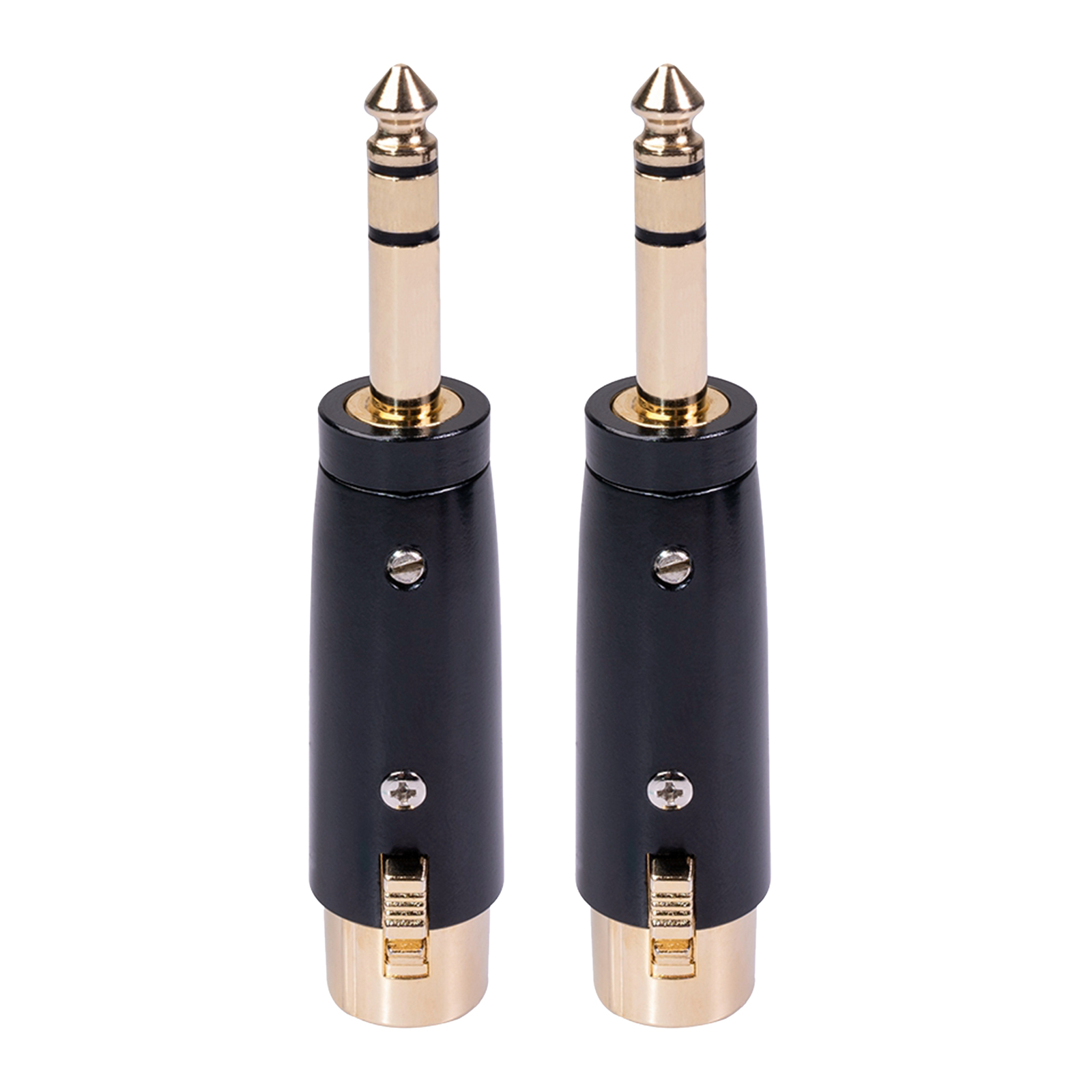 2pcs to 1/4 6.35mm Male Plug TRS Socket Microphone Converter Connector