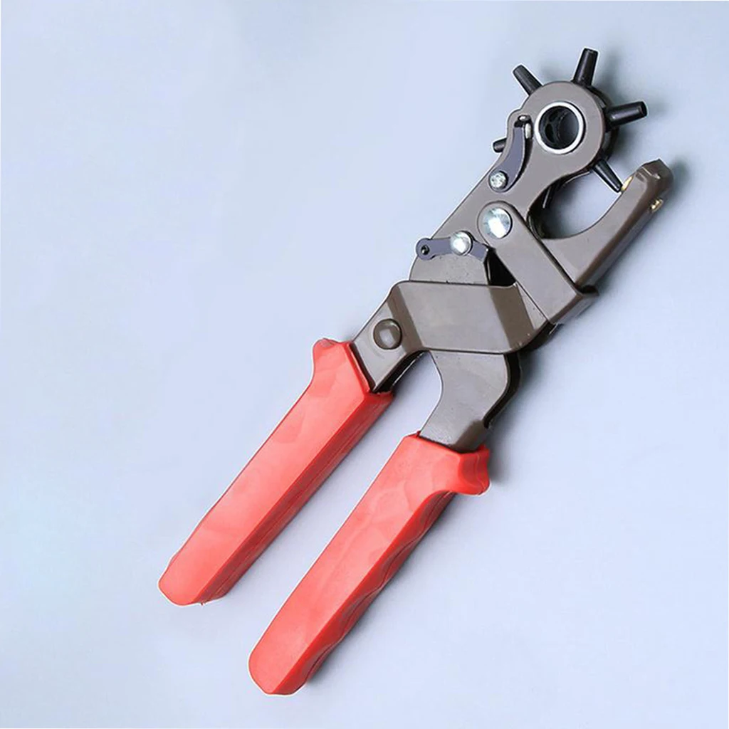 Heavy-Duty Rotary Leather Hole Punch Set for Belts Watch Band Straps Collars
