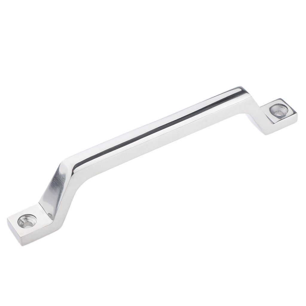 Polished Boat Marine Grab Handle Handrail - 220mm Length - Stainless Steel