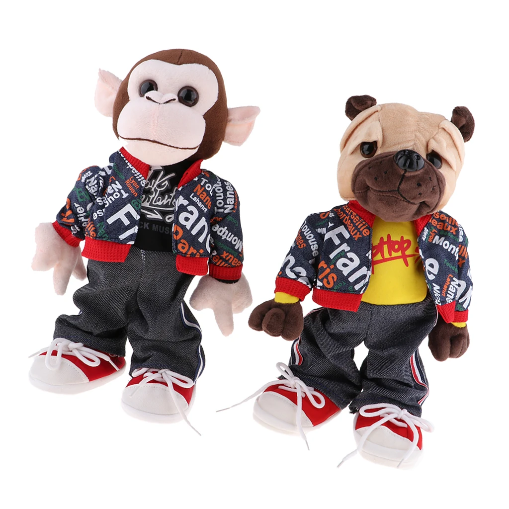 Realistic Soft Stuffed Monkey Dancing Toy Electronic Monkey Doll Kids