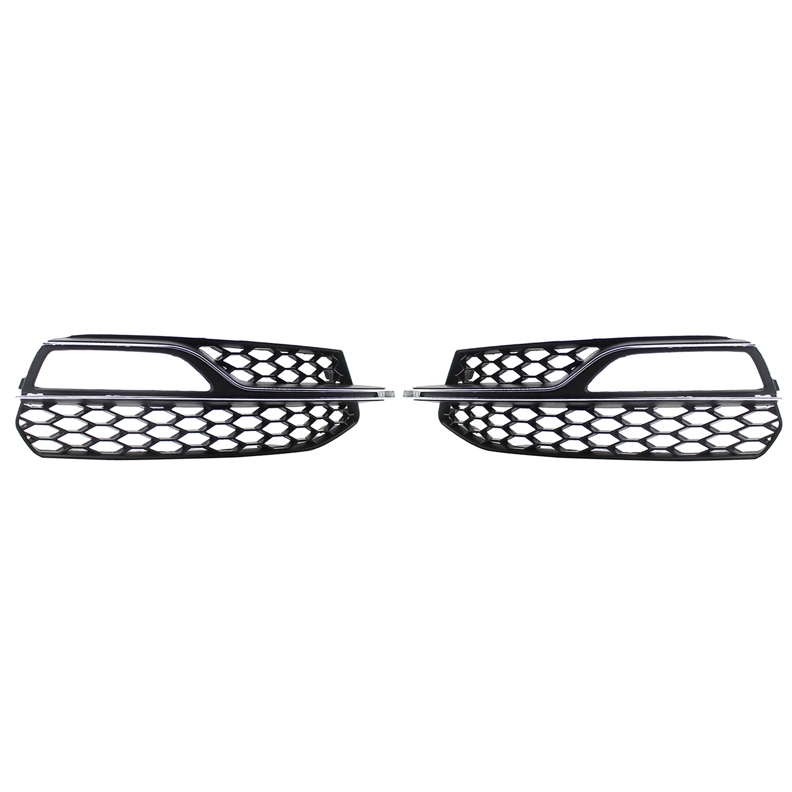2x Front Fog Light Grilles fits for Audi A3 S3 13-17 Anti-scratch