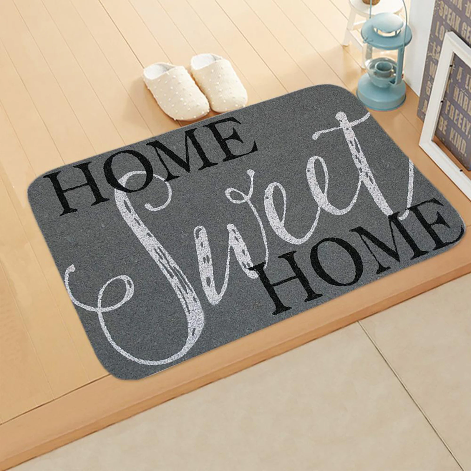 Front Door Welcome Mat Outdoor Rug 40x60cm Non  Indoor Polyester Front Entrance Doormat Easy Clean Non 