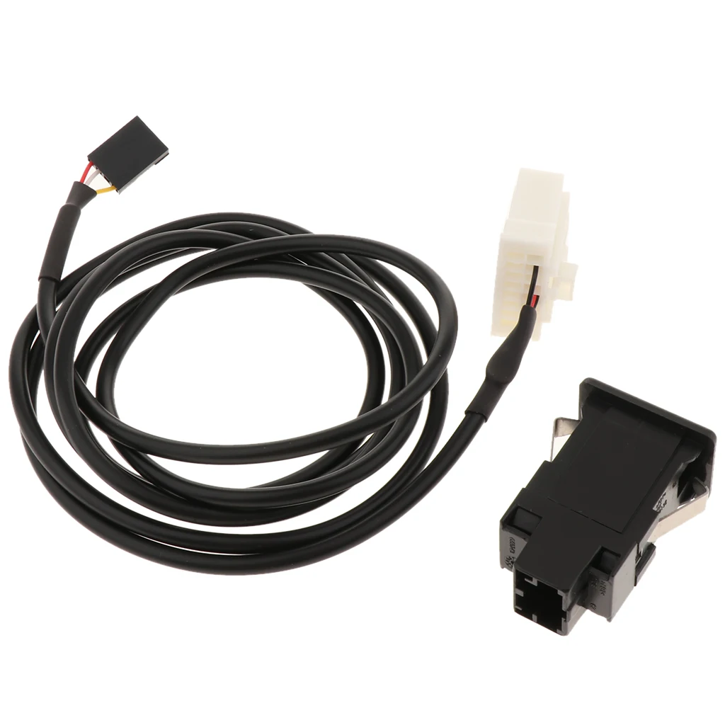 AUX Auxiliary USB Socket Switch Cable For Mazda 2 3 5 6 CX-7