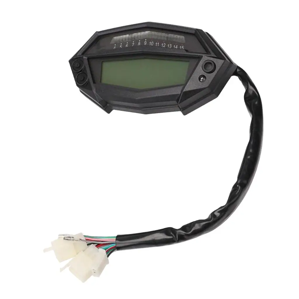 Universal Motorcycle All-in- Odometer Speedometer Tachometer Meter Gauge