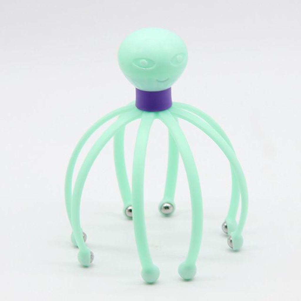 Scalp Massagers Rejuvenating Head No Hair Pulling Wires for Deep Relaxation Head Neck Massager Octopus Scalp Stress Relax 
