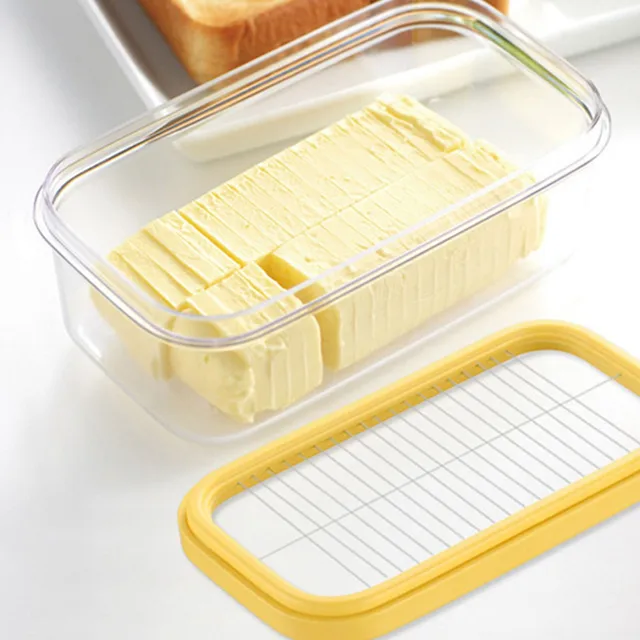 Beurrier avec couvercle, boîte de conservation du beurre avec coupeur  tranchant, boîte de beurre pour le rangement au réfrigérateur à domicile -  AliExpress
