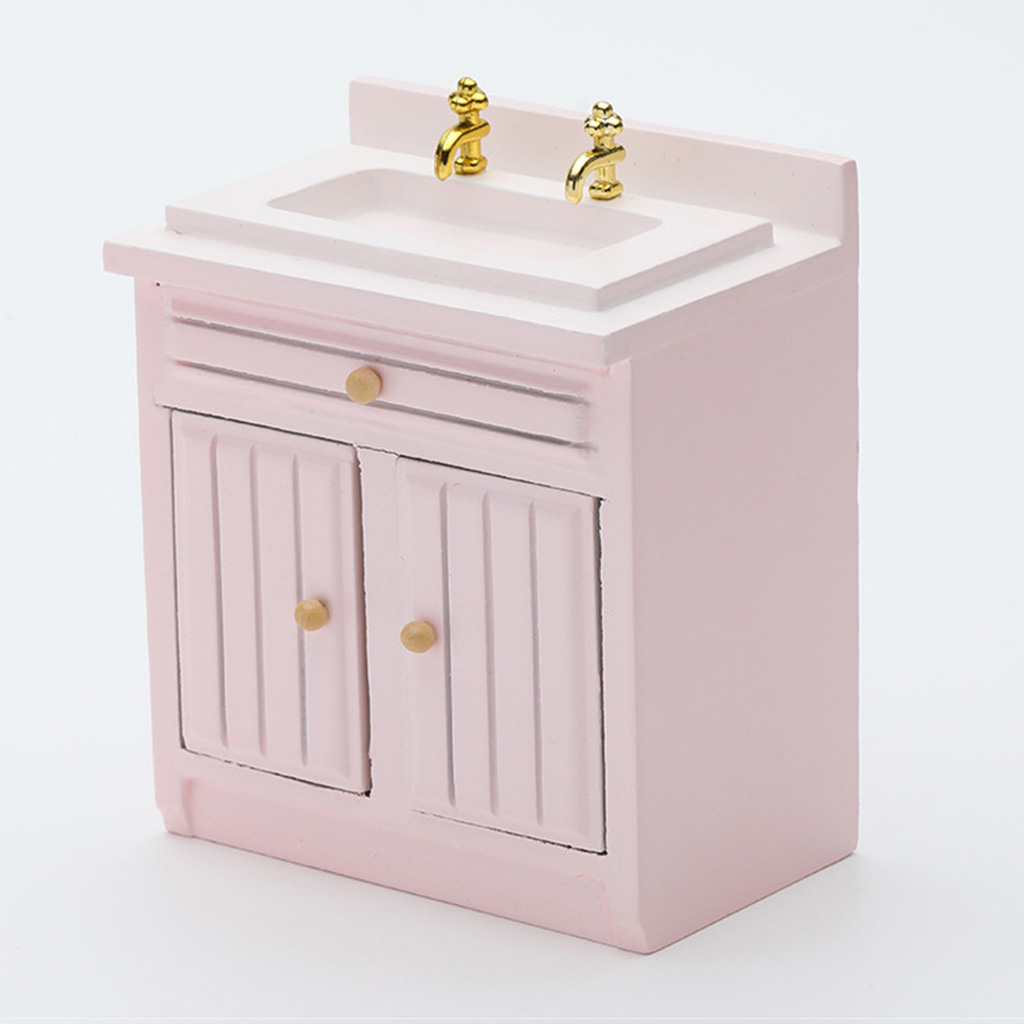 Wash Basin Sink, Dolls House Miniature, Kitchen Furniture, 1.12 Scale Bathroom