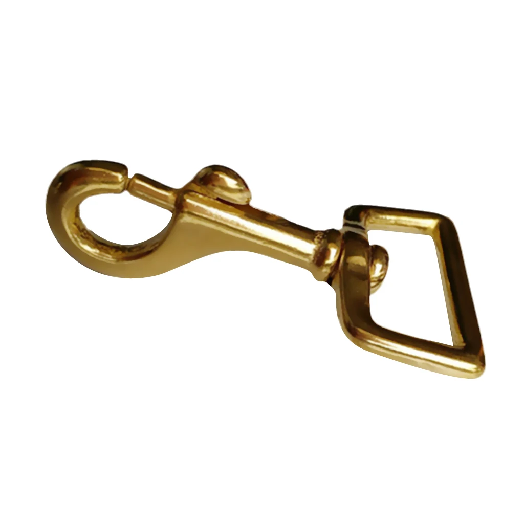 Solid Brass Lobster Clasp Swivel Eye Spring Loaded Snap Hook Trigger Clip - Various Sizes