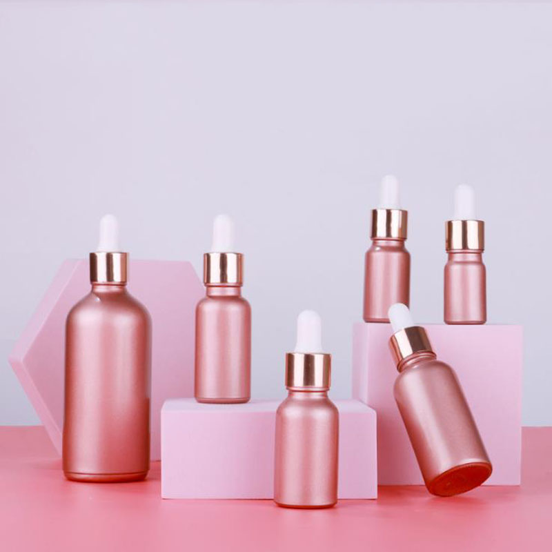 Best of 10PCS / lot 5ml 10ml 30ml 50ml Glass Dropper Bottles Matte Rose Gold Essential Oil Bottles With Glass Pipettes Wholesale Reviews & Tips