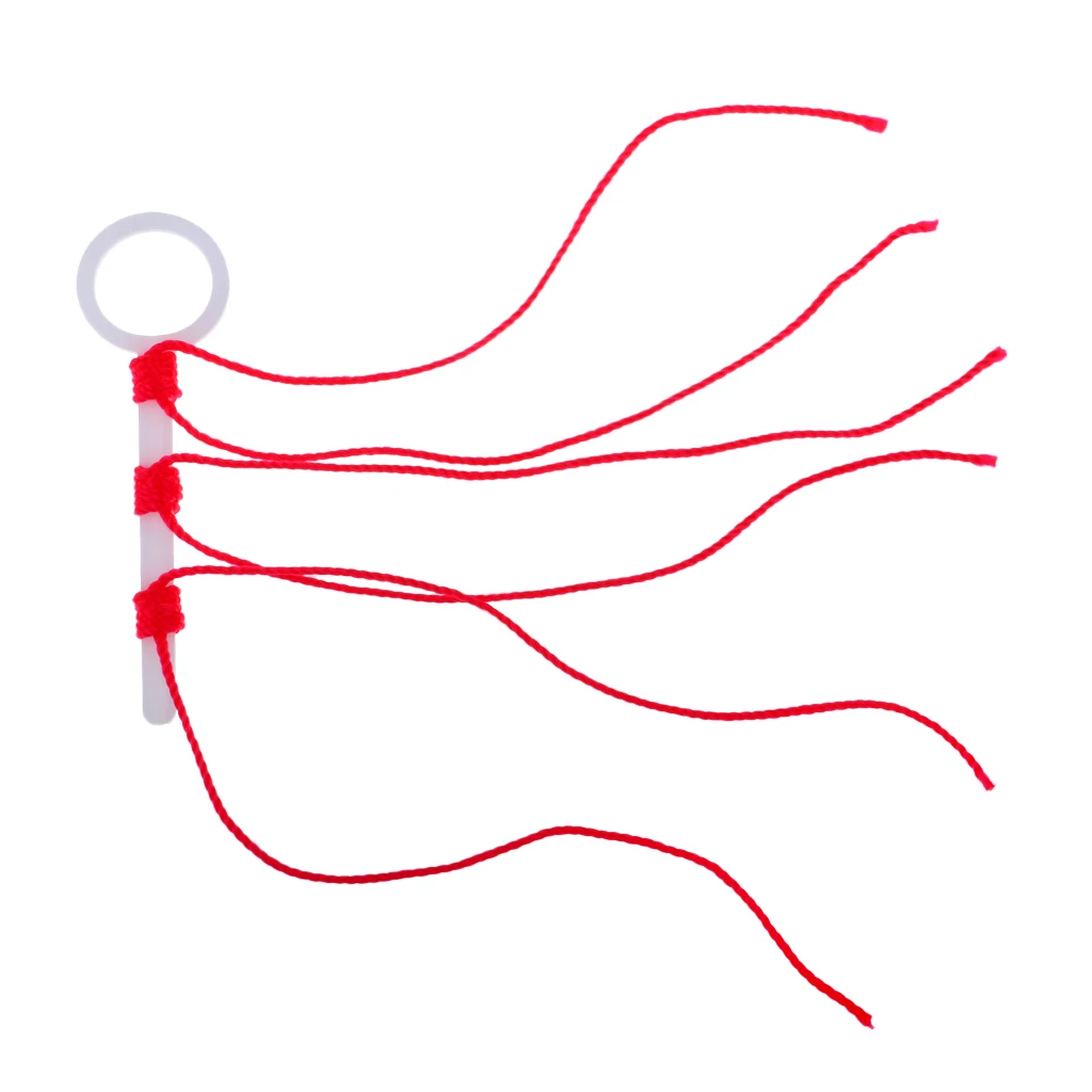 10pcs Stop Knot Durable Red Braided String Knots Outdoor Fishing Accessory Tackle Tool for Rock