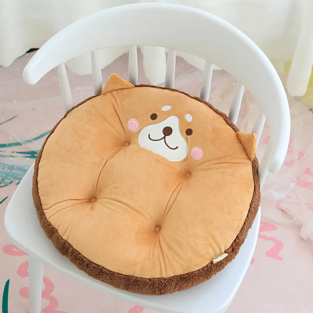 Cute Animals Padded Cushion Chair Seat Pads Cushion Decor Cute Animal Round cushion Sofa Decoration Plush Soft Pillow Toys