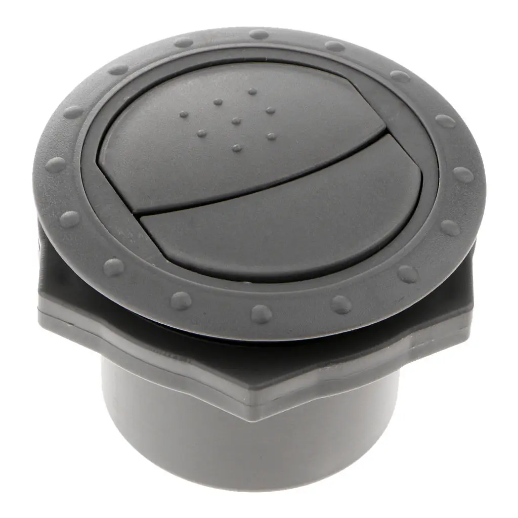 RV Motorhome Roof Vent Exhaust Air Flow Vent Plastic Interior Grey - 60mm RV Trailer Camper round air vent durable ABS plastic