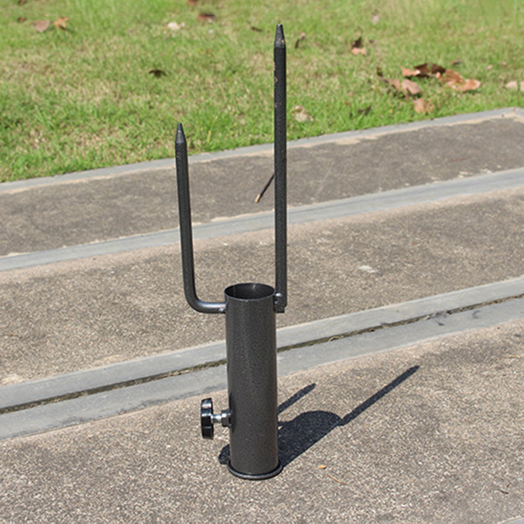 Umbrella Anchor Beach Umbrella Anchor Metal Ground Grass Holder Stands with Two Forks Umbrella Spike Holder