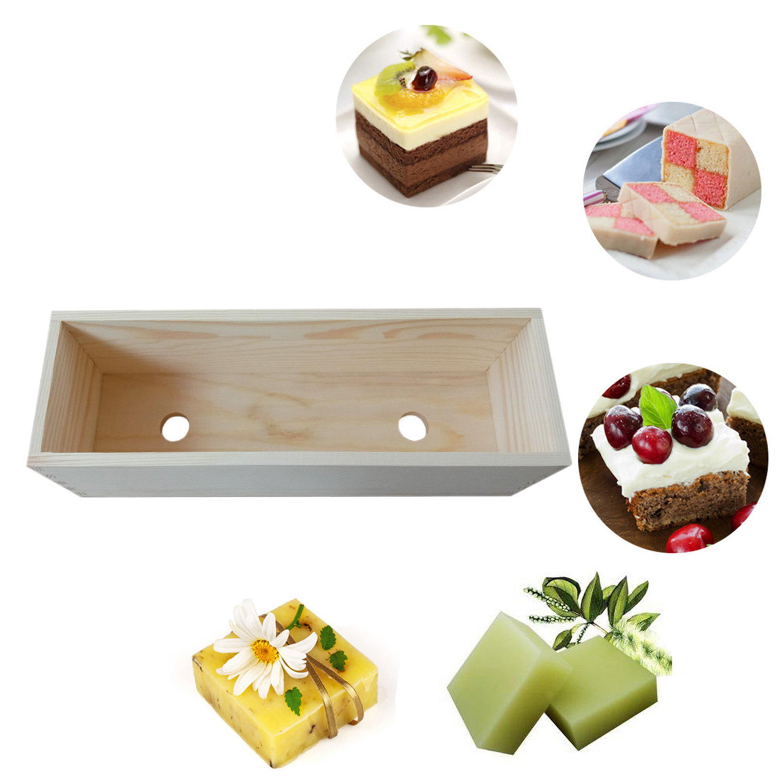 Rectangle Silicone Soap Molds Soap Making Supplies Tools Aromatherapy Mold Homemade Ornament Gifts for Craft Lovers, Beginners