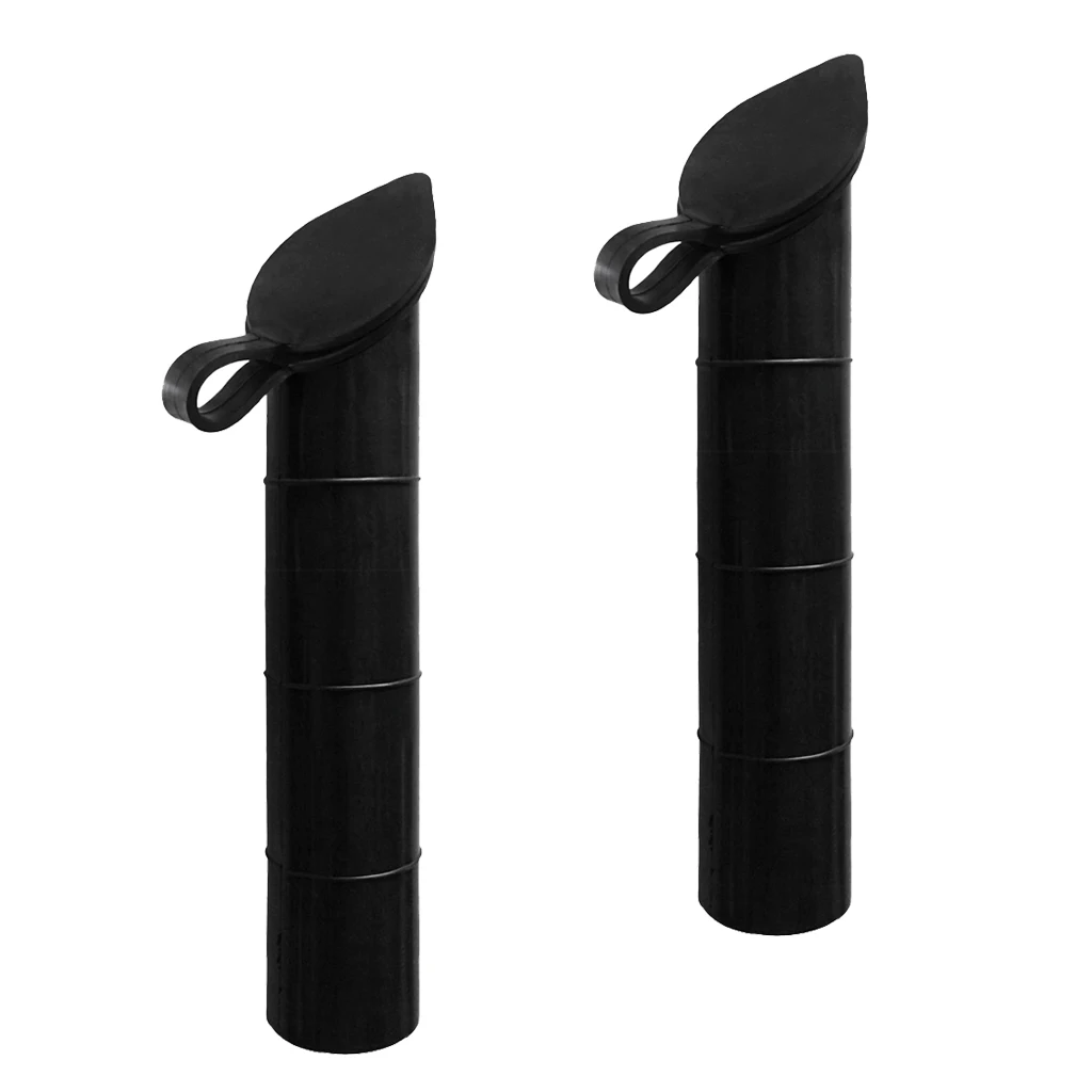 2 Pieces 48mm Flush Mount Boat Yacht Fishing Rod Holder Pole Rack Inner Tube Liner Sleeve & Cap Cover Replacement Accessories