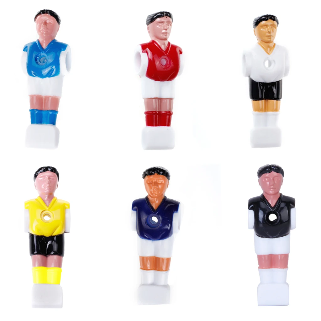 Professional Foosball Men Player Replacement Parts - Universal for Standard Foosball Tables - Various Colors