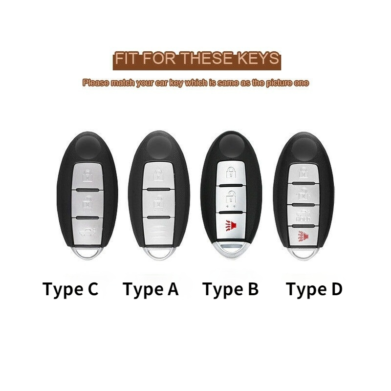 In Pelle di Cavallo pazzo Copertura Della Cassa Chiave Dell'automobile Caso Chiave per Infiniti FX35 FX37 FX50 G25 G35 G37 JX35 M35 M37 m45 Q70 Accessori - Hc19ee1ad7cf14b16aca0f7030834845ct