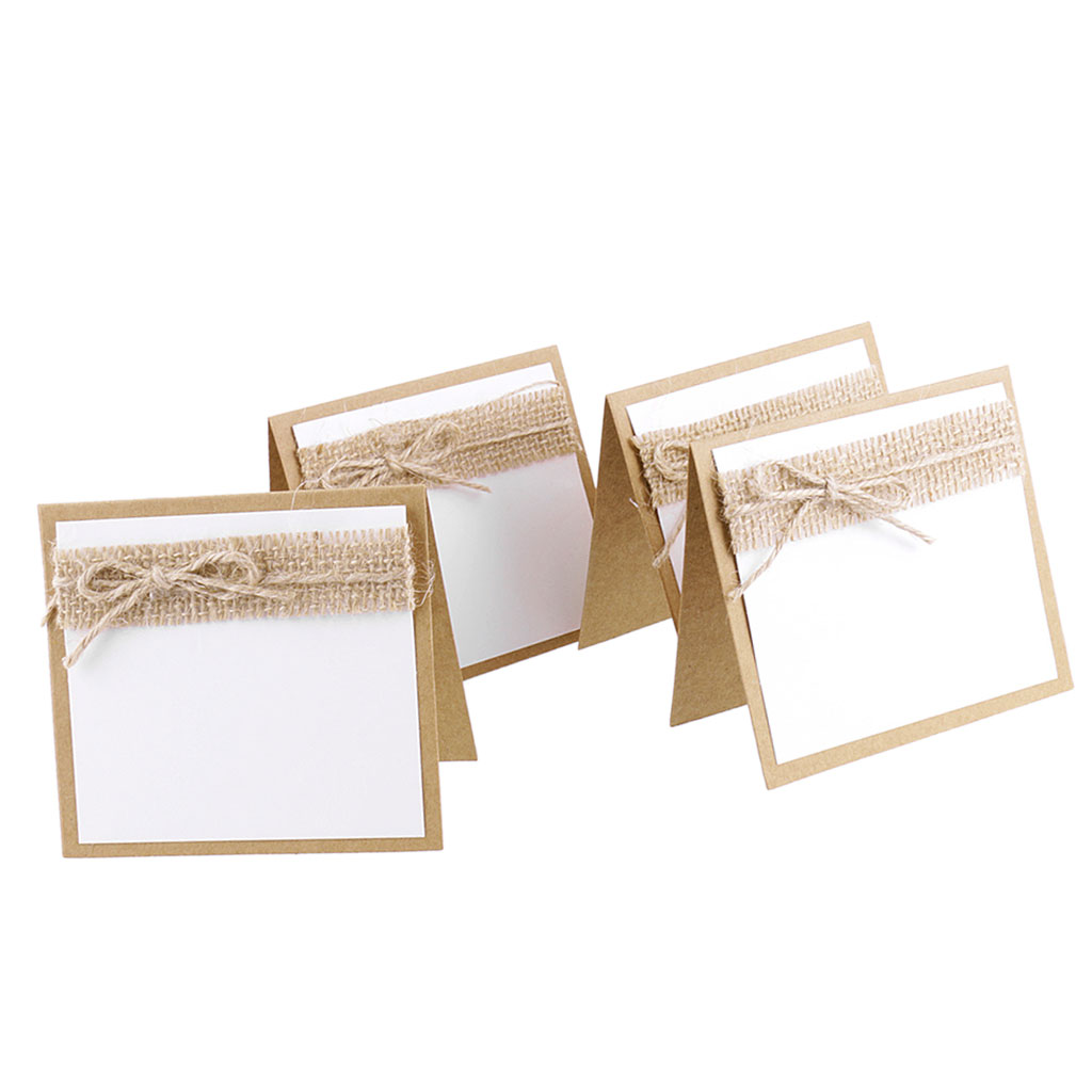 10pcs Guest Decorative Party Name Table Place Cards for Shabby Chic Rustic Wedding Home Wedding Decorations Wedding Supplies