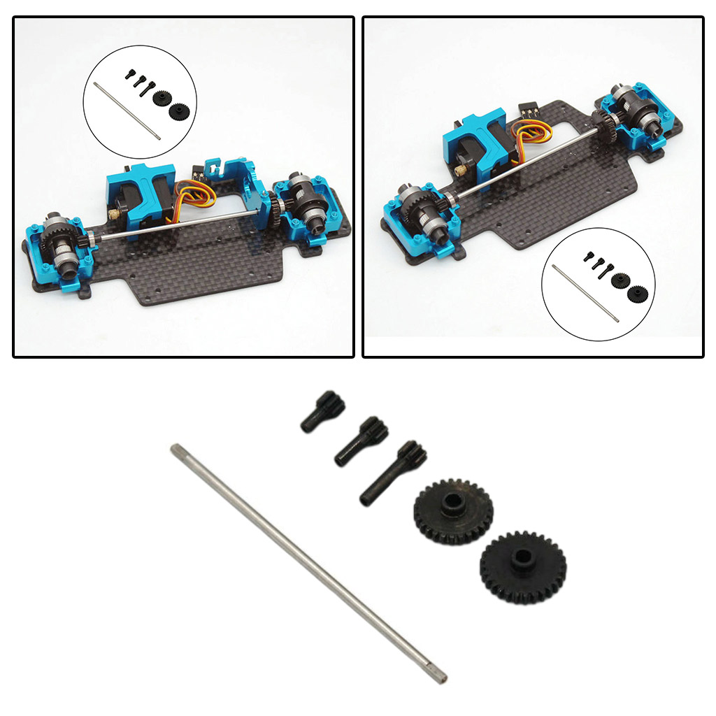 1/28 Reduction Gear w/ Front Rear Drive Gear for Wltoys K989 P929 DIY Parts