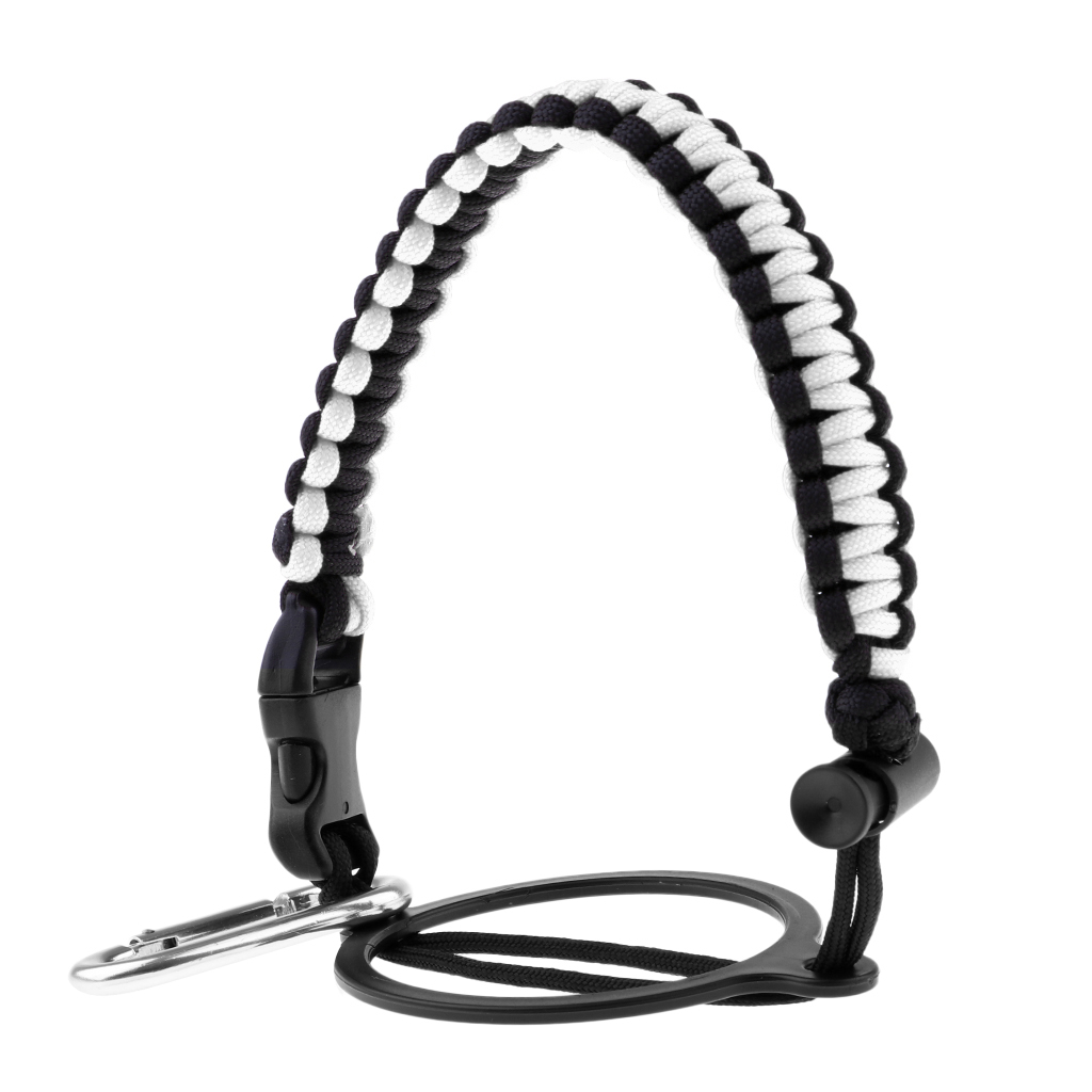 Outdoor Cycling Bike Bicycle Water Bottle Handle Cup Carrier Survival Strap Cord with Safety Ring and Carabiner