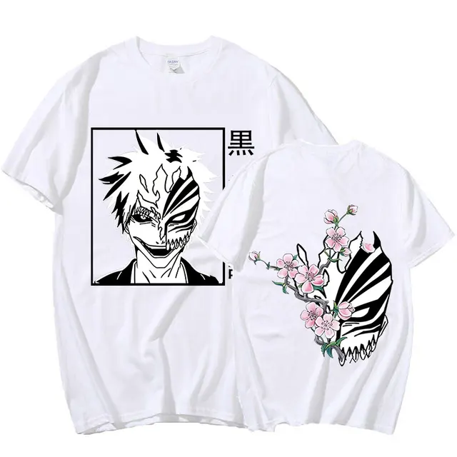 Vasto Lorde Ichigo T Shirt 100% Cotton Anime Arrancar Ichigo Kurosaki  Japanese Manga Shinigami Tokyo Ulquiorra Zero Bleach - AliExpress