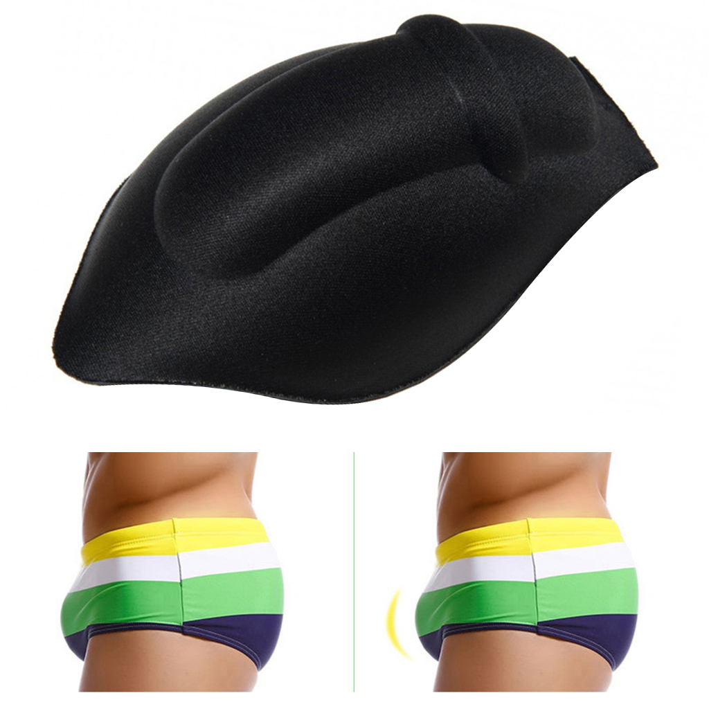 Men Enlarge  Pouch Pads, Sexy Swim Trunk Safety Sponge Mats Inside Swim Brief Shorts Underwear Coasters
