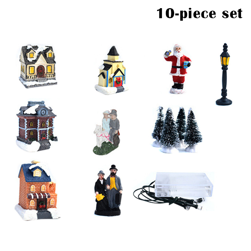 10 pçs pçs set ornamentos de natal