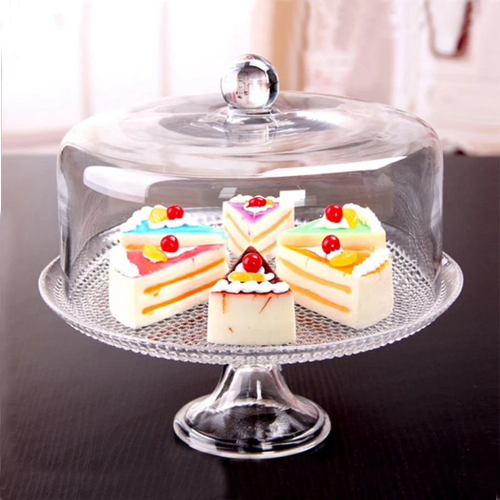 1:12 Scale Miniature Dollhouse Cake Plate Tray W/ Lid Appliance Decoration