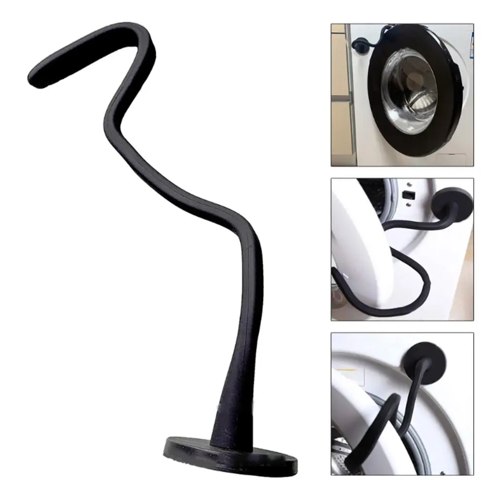 Front Load Washer Door Prop Holder Flexible Accessory Durable Black Stretchy