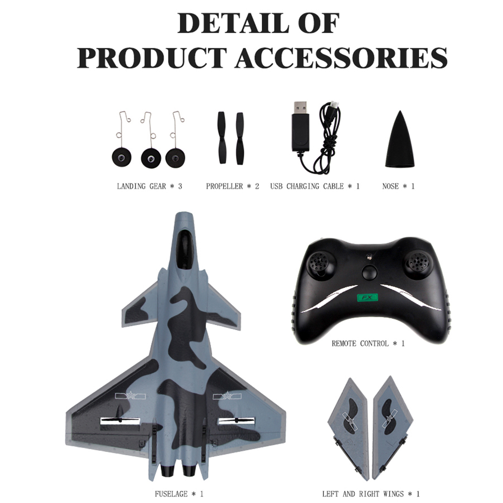 Fixa Aeronave Simulação Lutador Wingspan 2.4ghz Controle Remoto rc Avião Crianças Drone Modelo Anti Colisão Epp Espuma Fx930 Asa 13 High Quality Brinquedos e hobbies