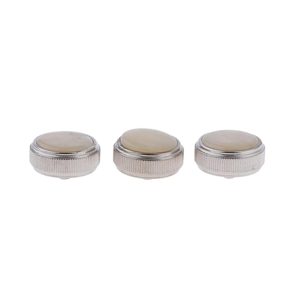 Trumpet Valve Finger Buttons Repair Parts Set of 3pcs Baritone Brass Wind Parts