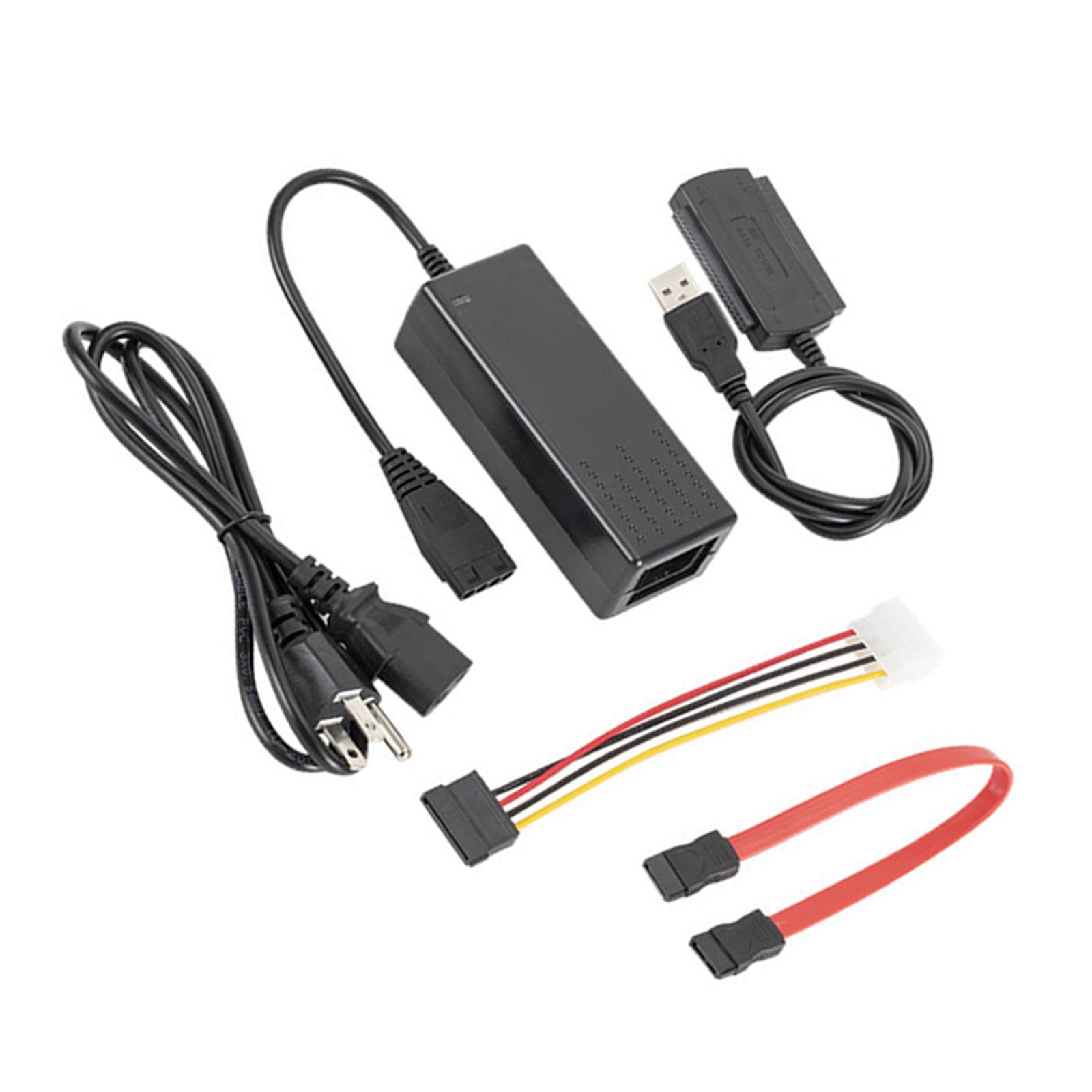 USB to SATA Cable USB to IDE Slim Computer Hard Disk Drive Adapter Transfer Cable Kit HDD SSD 3.5 2.5 inch High Speed Laptop US