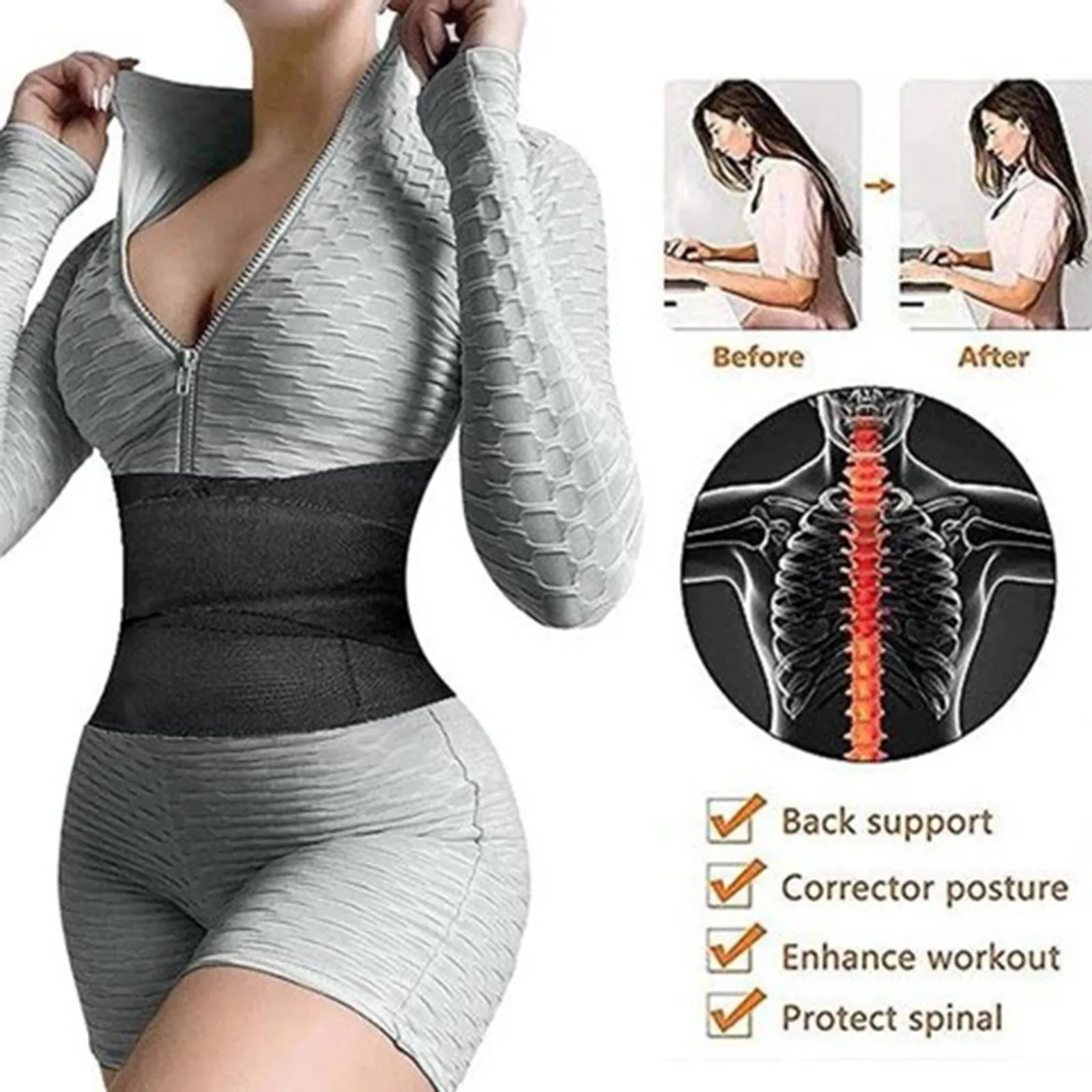 5m Waist Trainer Women Slimming Sheath Snatch Me Up Bandage Wrap Bodyshaper Tummy Shapewear Trimmer Belt Corset Top Stretch Band shapewear for tummy