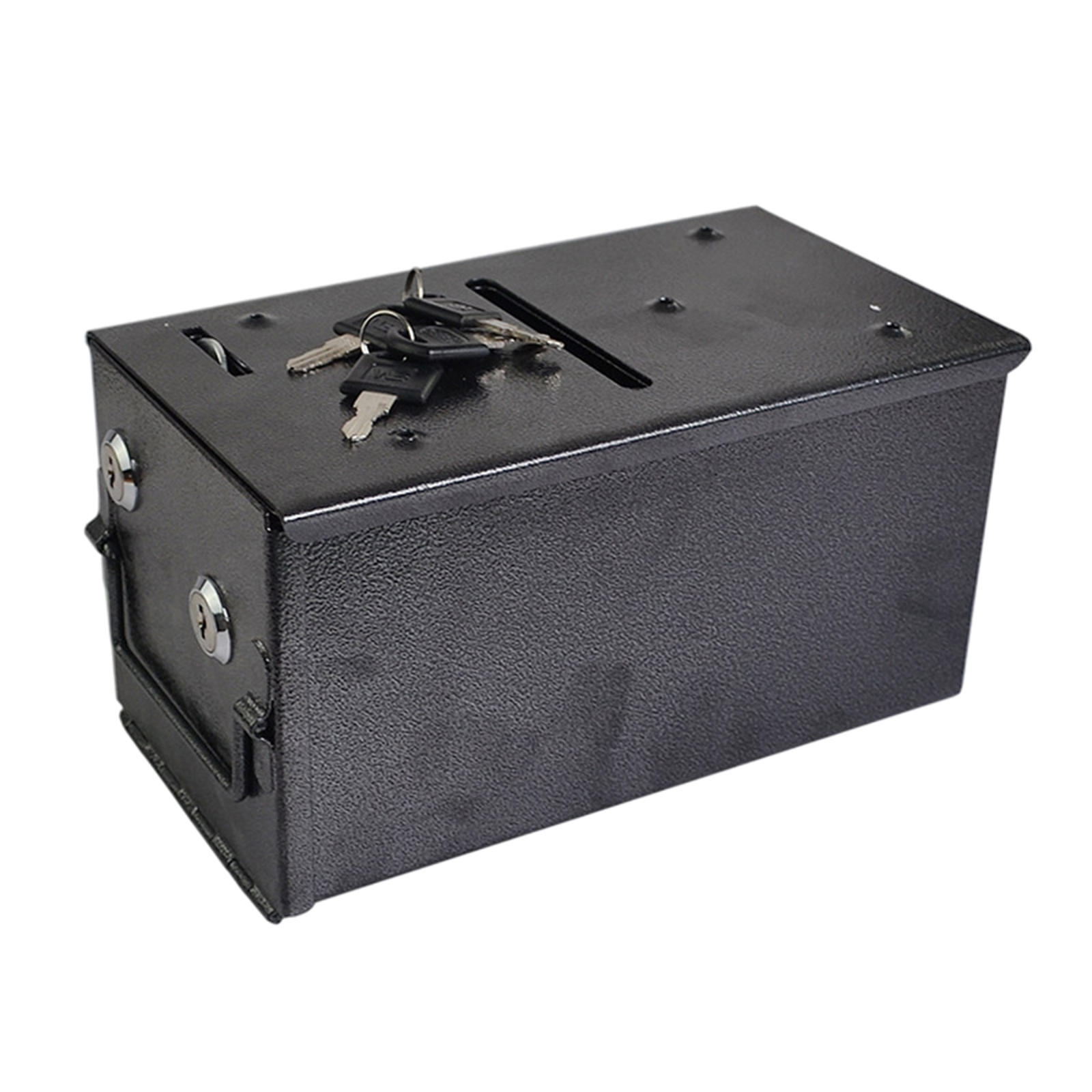 1 Set Steel Rake Drop Box Casino Iron Bill Poker Tables Portable Double Security Stable Professional Slot Coin Box Lotus Officer