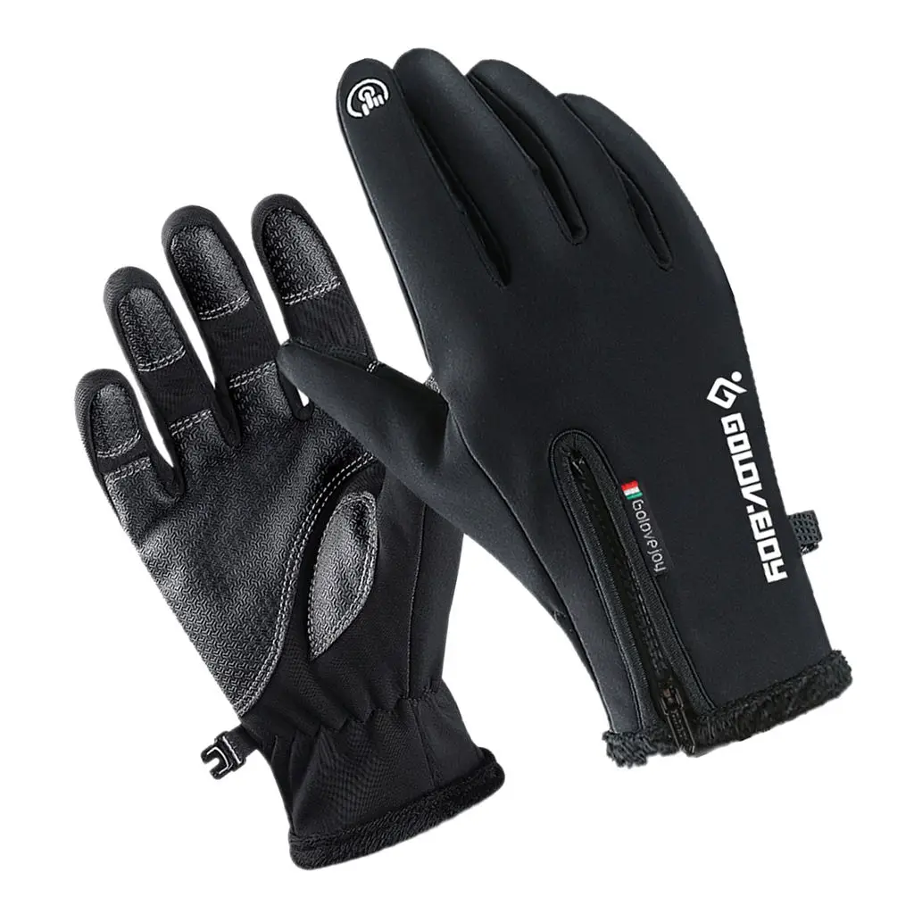 Windproof Fishing Hunting Cycling Gloves Winter Warm Gloves Black Neoprene Gloves