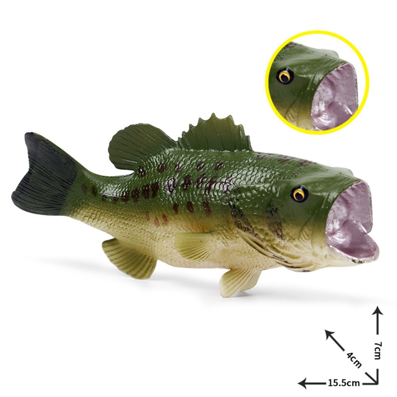 Modelo de Peixe Baixo para Decoração Artificial Realista Peixe Simulado Grande Boca W3jf 7 Brincadeiras e piadas