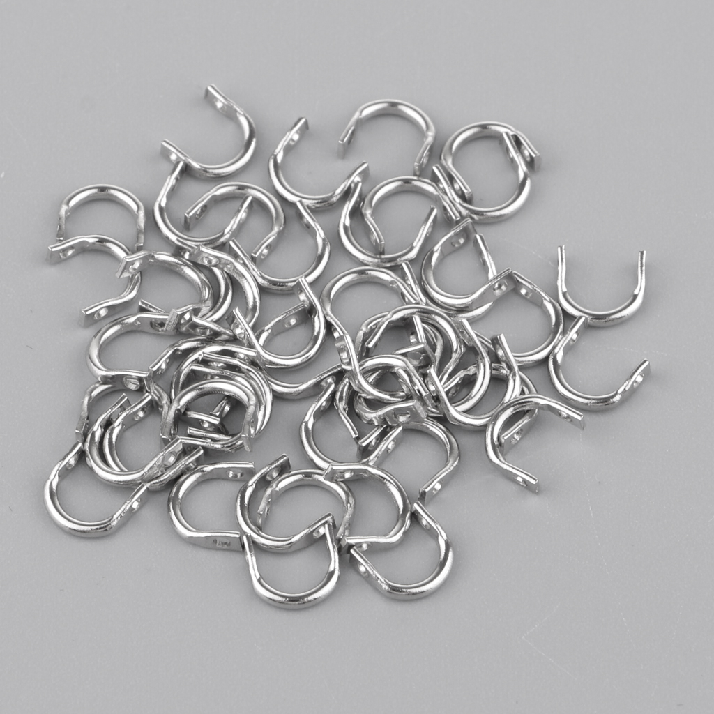 50pc  Clevises Clevis Stainless Steel DIY ners  Accessories  S/M/L Fishing  Tools