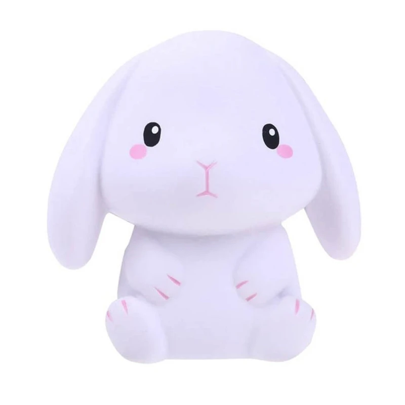 Kawaii Rabbit Squishy Toys Simulation Cream Slow Rising Fidgets Toy Children Funny Squeeze Bunny Stress Relief Adults Kid Gift pineapple stress ball