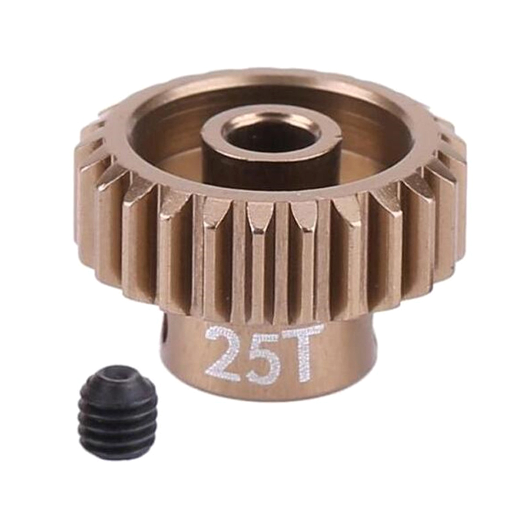 RC 25T Tooth 14.2mm Motor Gear Set for 1/10 RC  Car Climbing Truck Upgrade Parts Aluminum Pinion (48P)