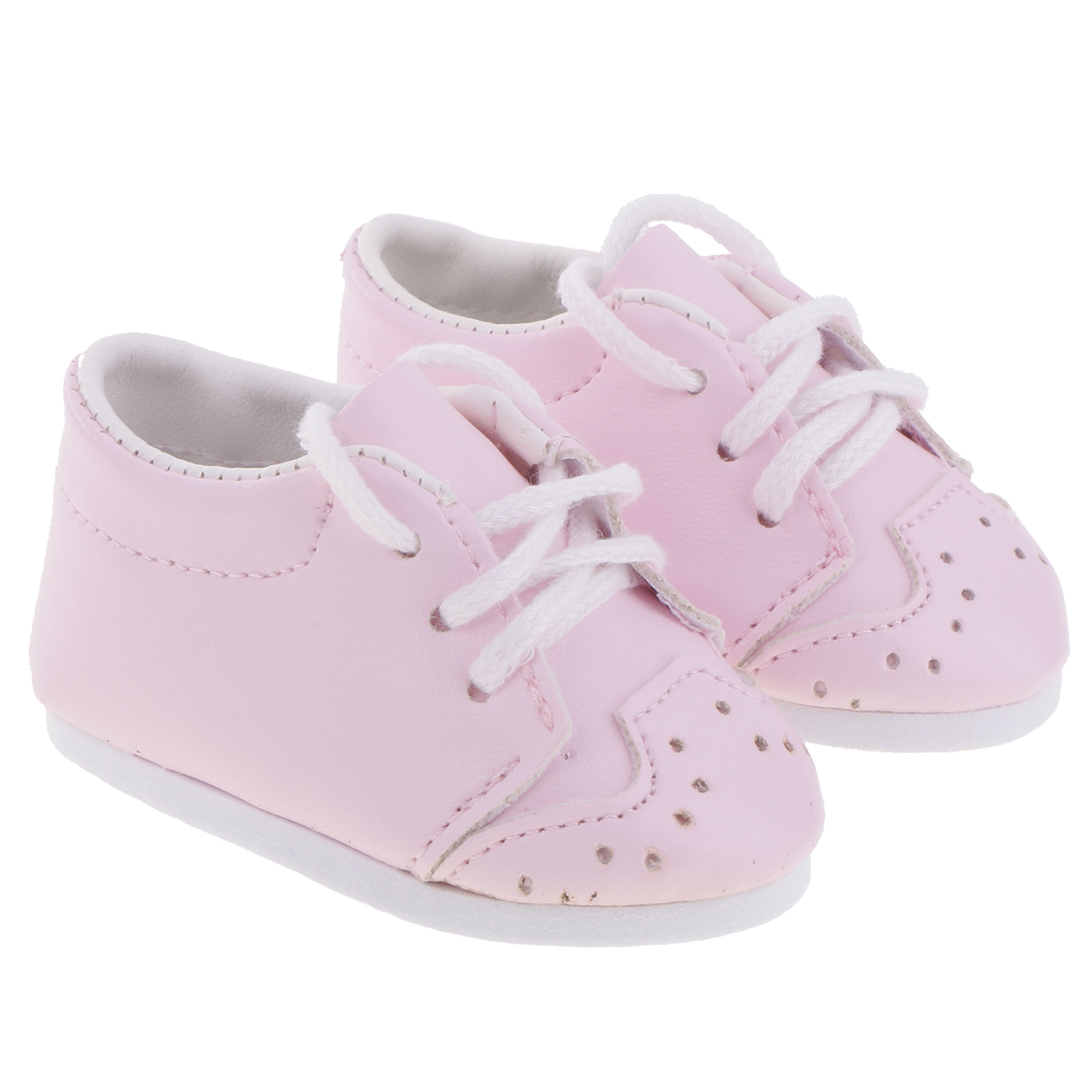 Stylish Leather Shoelaces Shoes Sneakers for 18