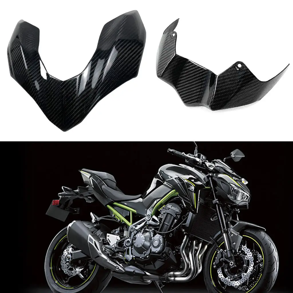 2 Pieces Motorcycle Headlight Lower Panel Trim Fit for Kawasaki Z900 2017 2018 2019 Decoration Protective Shield Accessories