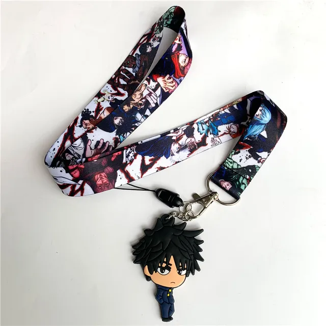Anime Jujutsu Kaisen Lanyard for Keys USB ID Card Badge Holder Mobile Phone  Neck Straps Webbing Necklace Keychain Gift