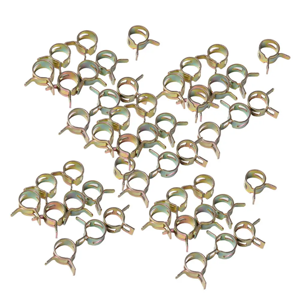 100x Air Pipe Clamps For Fuel Hose, Spring Clip For Water Pipe, 6-15mm