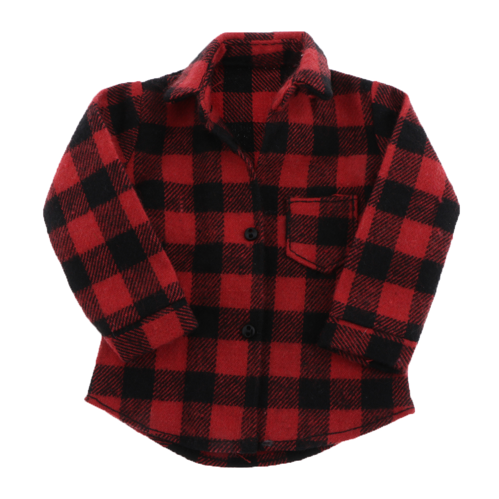 1/6 Scale Male Soldier Red Check Coat for 12 Inch //Enterbay/TC/Dragon
