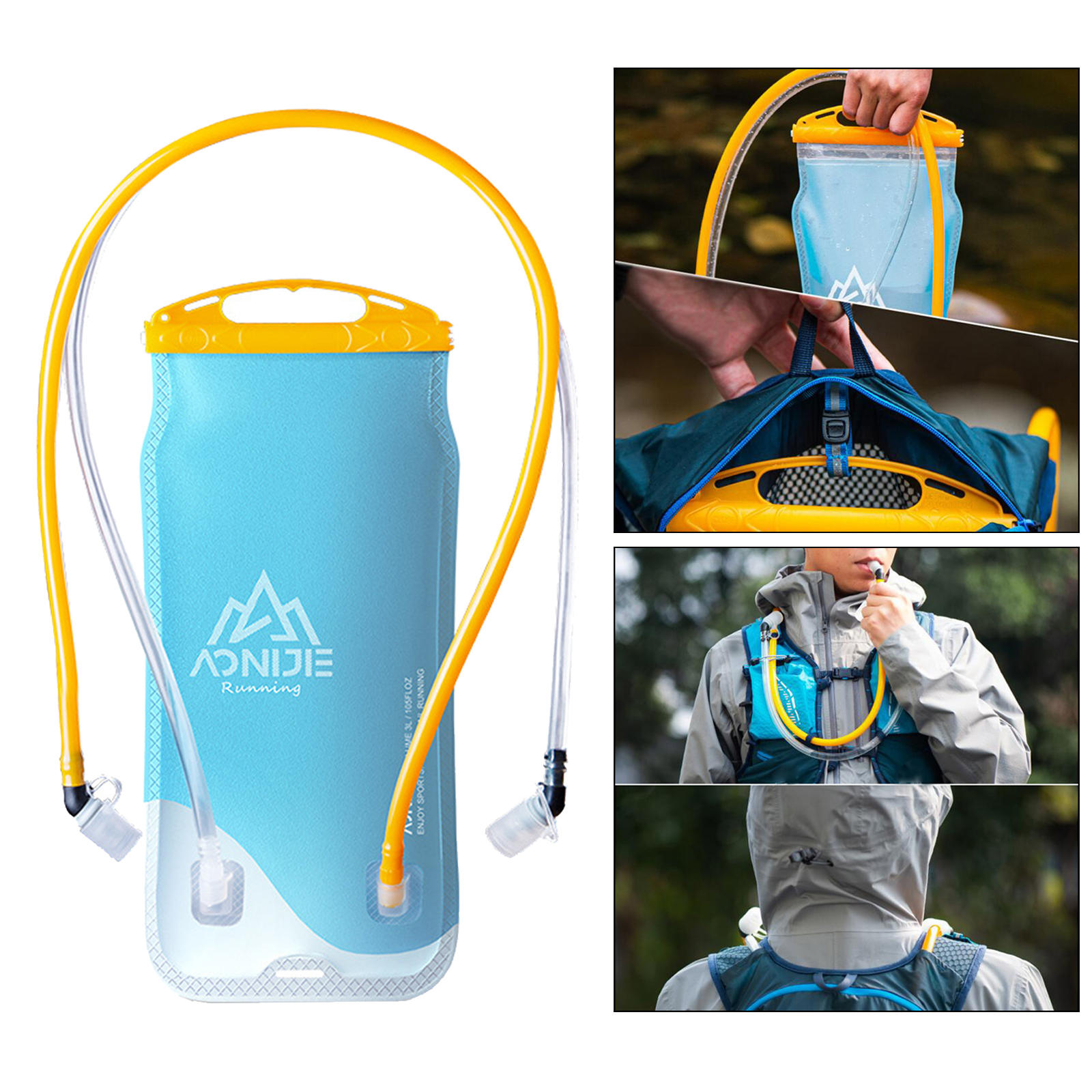 Dual Hydration Bladder, Replacement Reservoir for Most Backpacks, Carry Water and Electrolytes